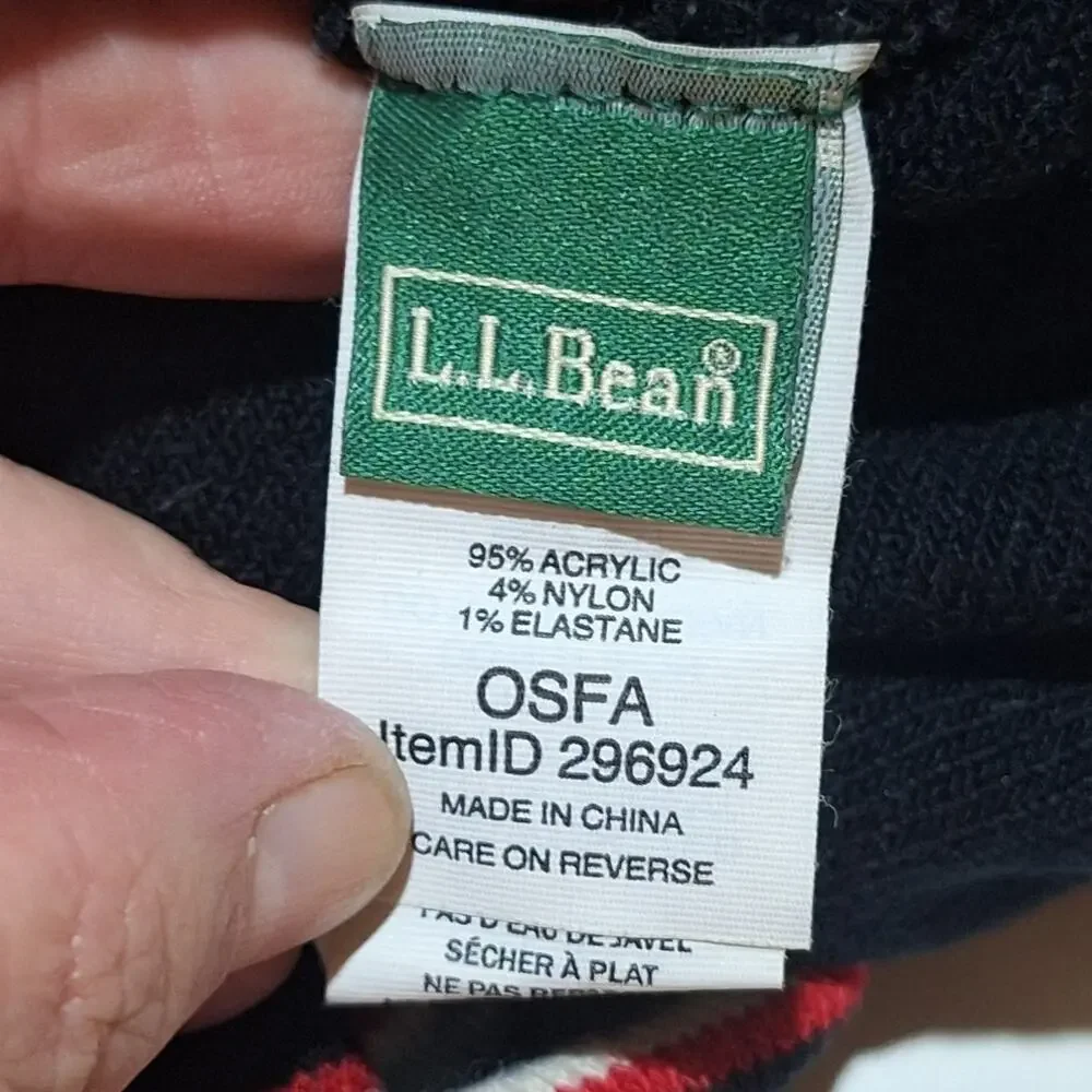 L.L Bean Beanie UNISEX OSFA Katahdin Pom Outdoor Mountains Gorpcore Winter